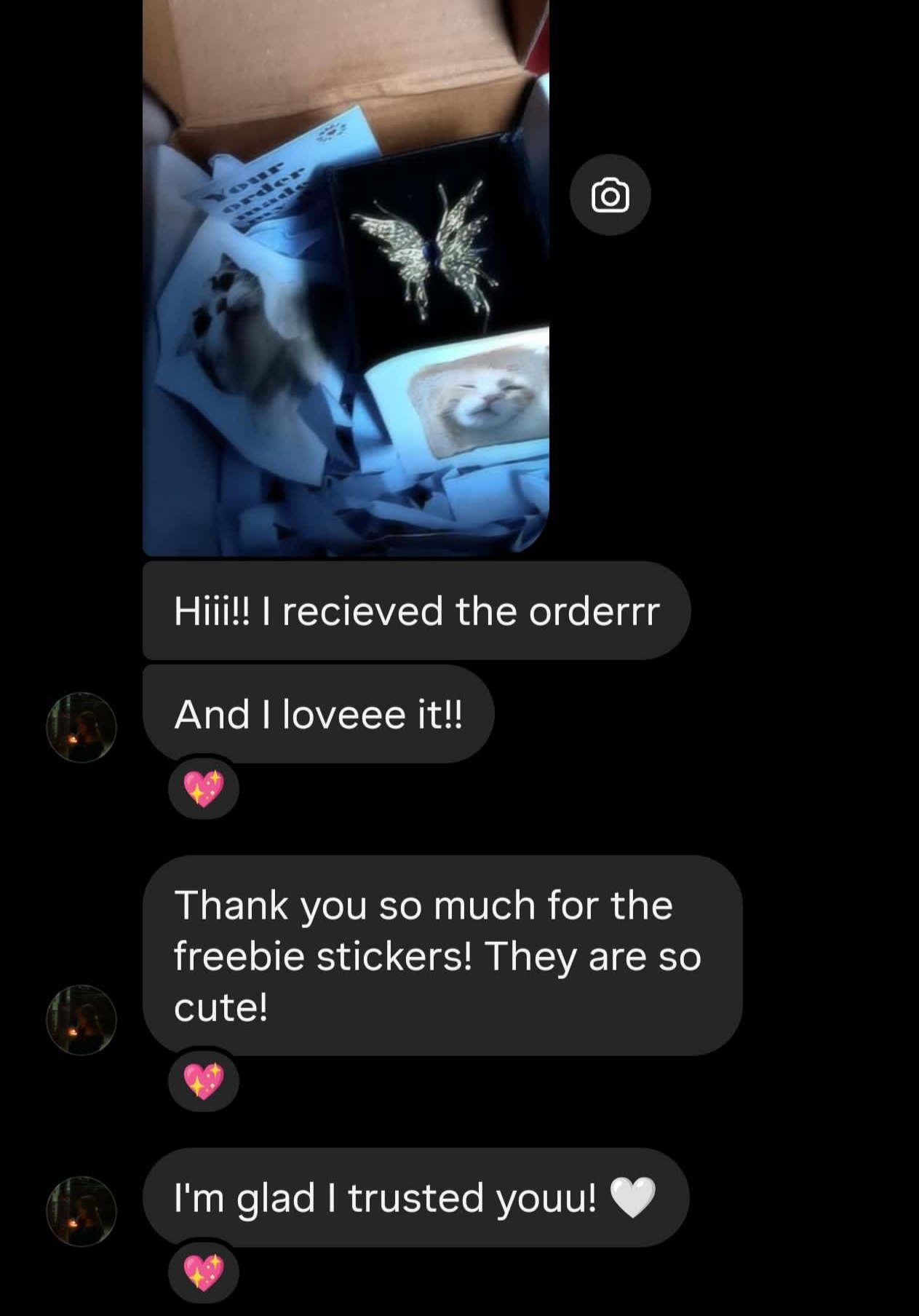 Customer wearing jewelry